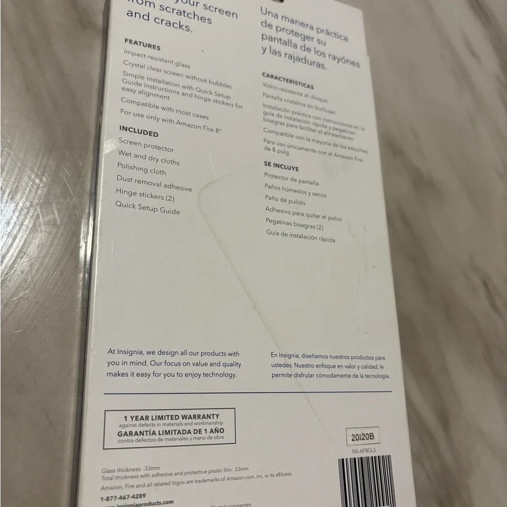 Glass Screen Protector for Amazon Fire 8